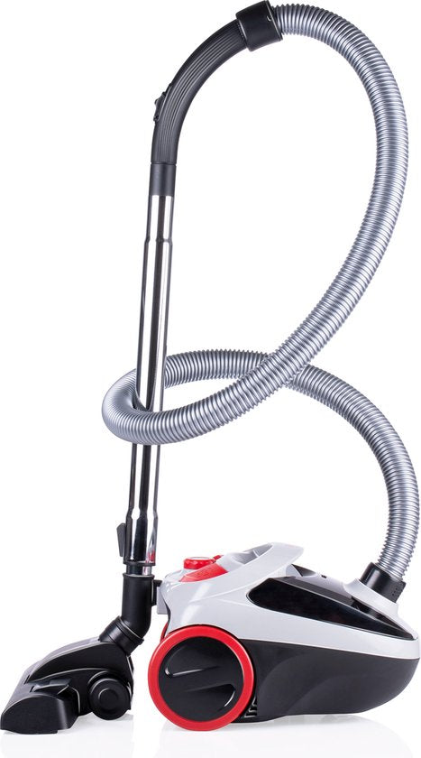 Dirt Devil Stofzuiger met Zak DD2001 - HEPA 10 Filter - 2 Opzetstukken - 800W - Grijs/ Rood