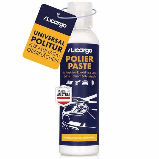 LICARGO Universele Polijstpasta 150 ml - Premium Polish voor Acrylglas, Epoxyhars, Lak, Gelcoat en Chroom