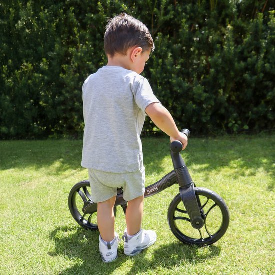 Sunny Balance Bike 3000 Metalen Loopfiets - Vanaf 2 jaar - Verstelbaar zadel - Carbon Fiber Look