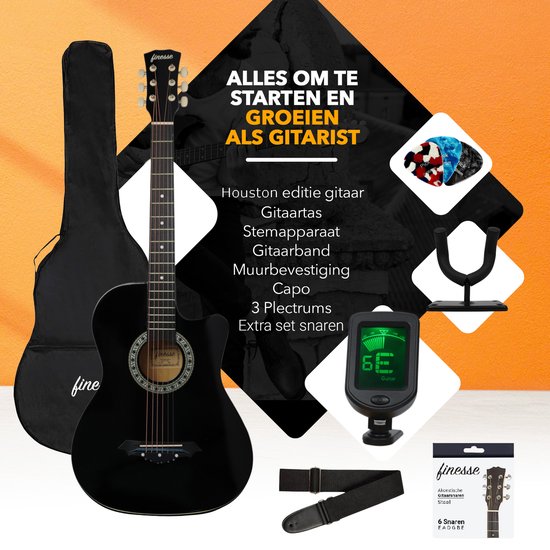 Finesse Akoestische Gitaar Starterset - Houston Model
