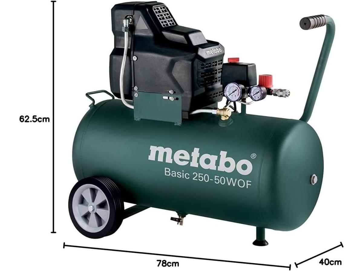 Metabo Compressor Basic 250-50 W - Compact en Krachtig - 50 Liter