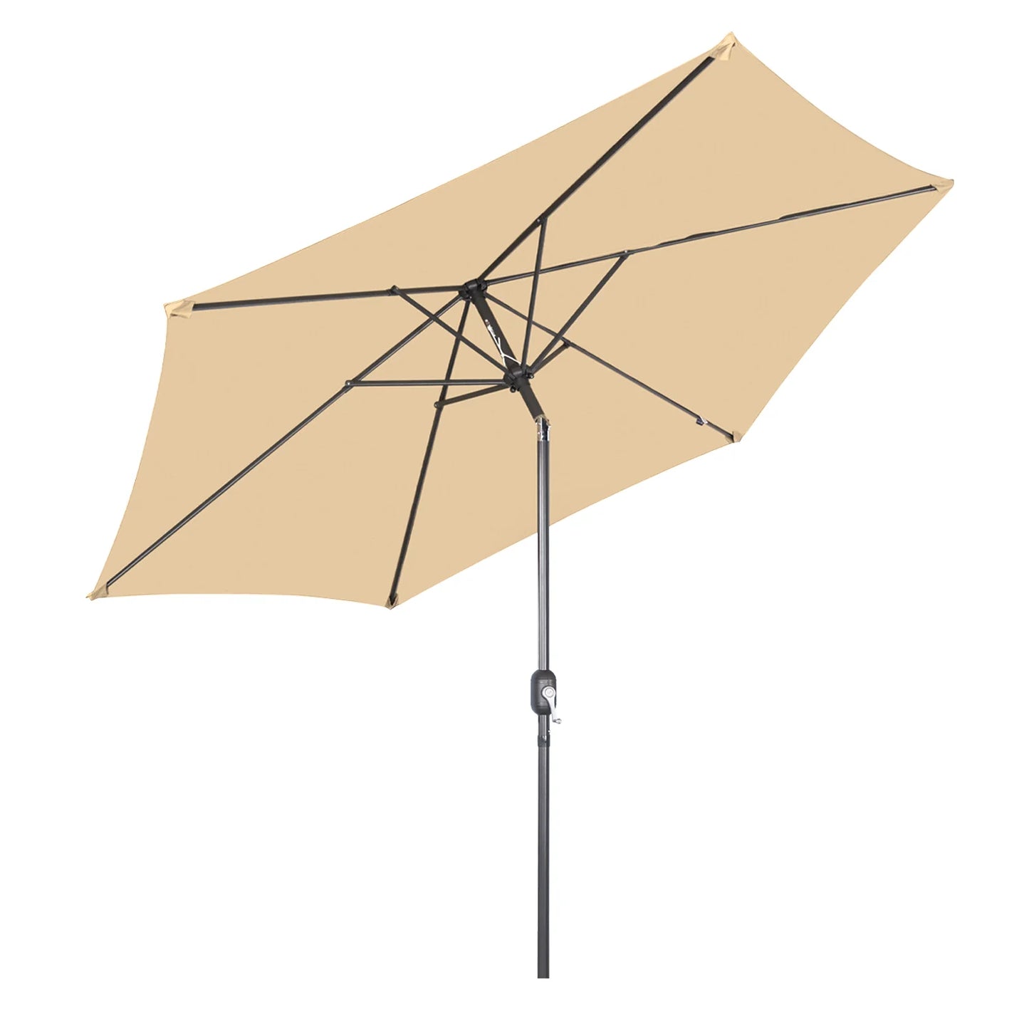 Angel Living 300cm Zweefparasol Rechthoekig - Parasol met Kruisvoet en Draaibare Arm - Rood