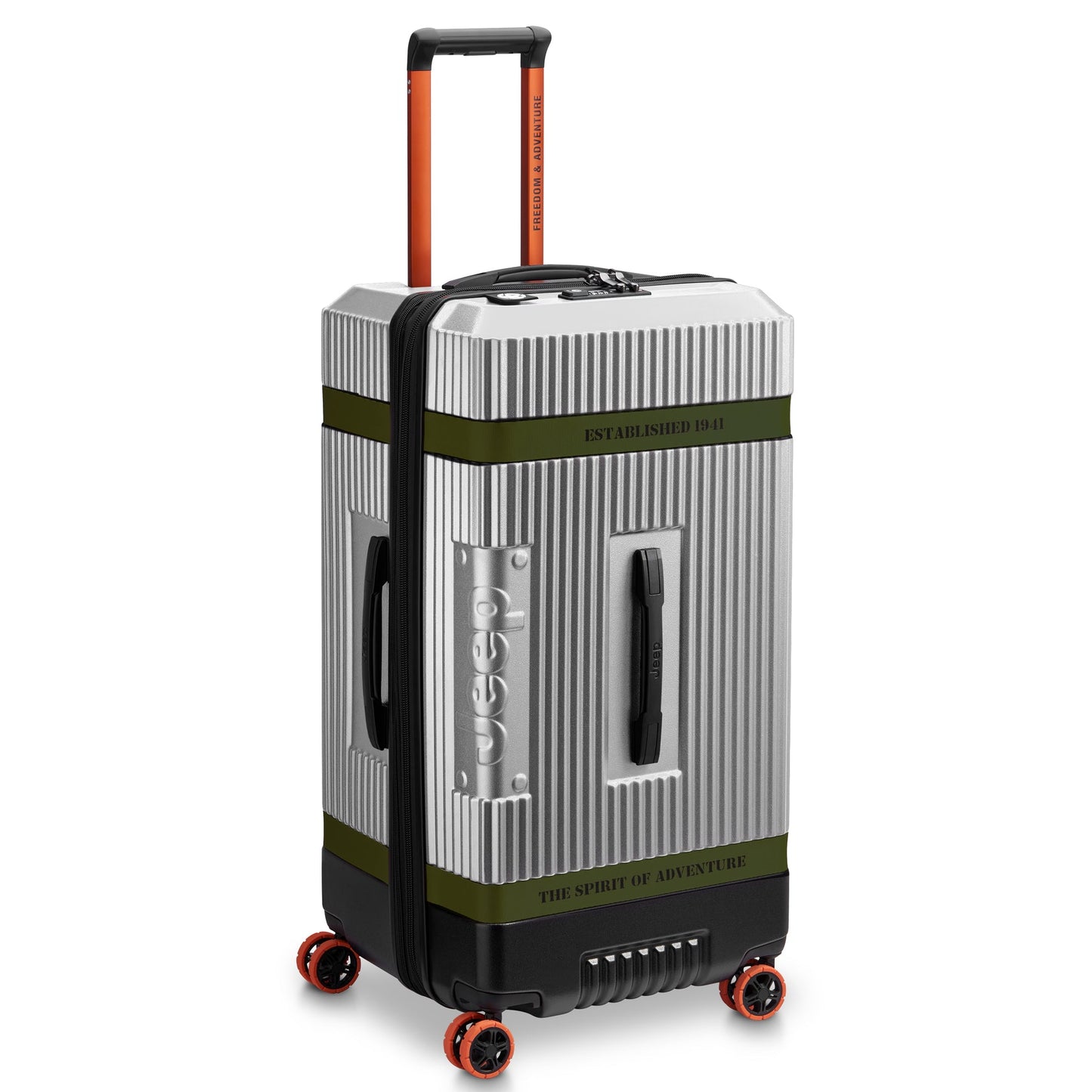 Delsey Jeep Soute Trolley XL 80 cm – Stretchable – Zilver