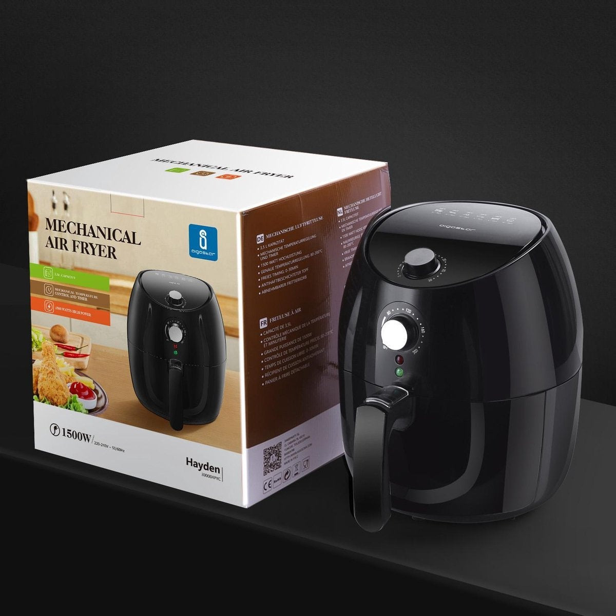 Aigostar airfryer - 3,5 liter - 1500 W