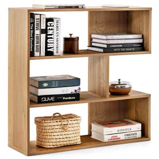 Coast Boekenkast - 3 Vakken - Open Achterkant - Antikantel - 84 x 30 x 84 cm - Naturel