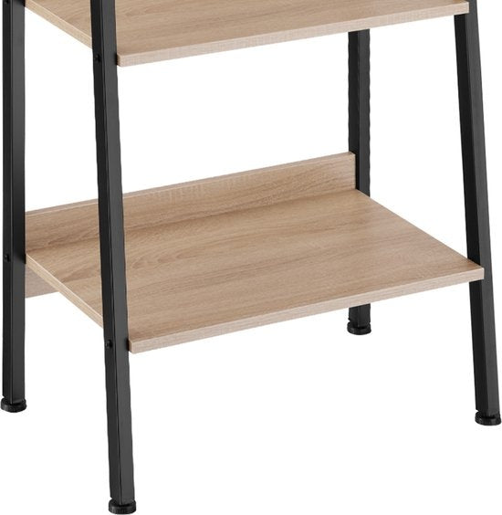 tectake - Wandrek ladderrek boekenrek Chatham - industrieel - lichtbruin - 404703
