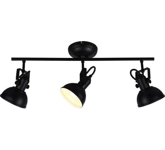 REALITY GINA - Spot - Zwart mat - excl. 3x E14 40W