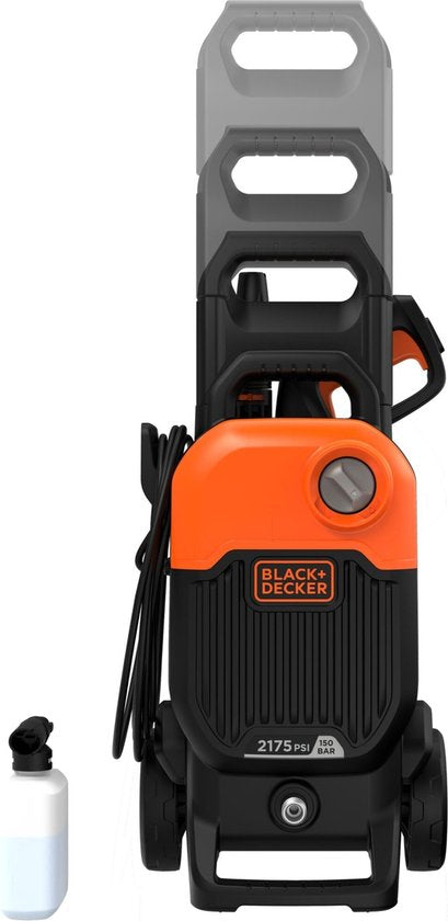 B&D Hogedrukreiniger met variabele handgreep 1700Watt - 125 BAR - BEPW2000KIT - Compleet met terrasreiniger - 150 BAR