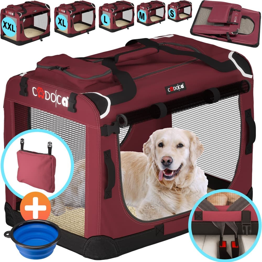 Cadoca Honden & Katten Reismand S - 51x35x36cm - Donker Rood