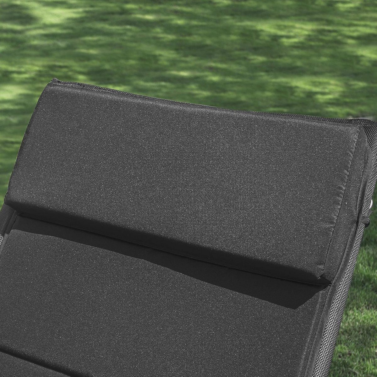 SoBuy OGS28-P02 Kussen voor Schommelstoel - Ergonomisch - Hoofdsteun - 170 x 50 x 5 cm - Zwart