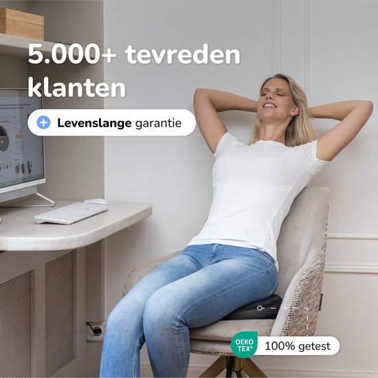 Zitkussen Orthopedisch - Donut kussen - Stuitje - Ergonomisch - Traagschuim - Voor Auto, Bureaustoel & Bank - Alyze