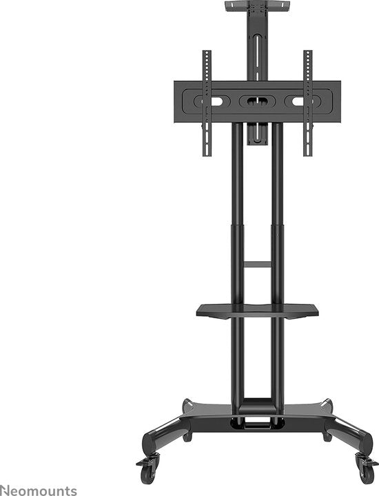 Neomounts NM-M1700BLACK verrijdbare TV standaard - 32-75" - hoogteverstelling 104,2-154,2 cm - manueel - Incl. webcam- en laptophouder - zwart