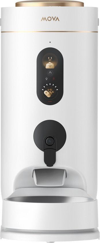 NutriPal 10 Ultra – Slimme Automatische Voerbak voor Katten met HD Camera, App-bediening - 4L - Wit