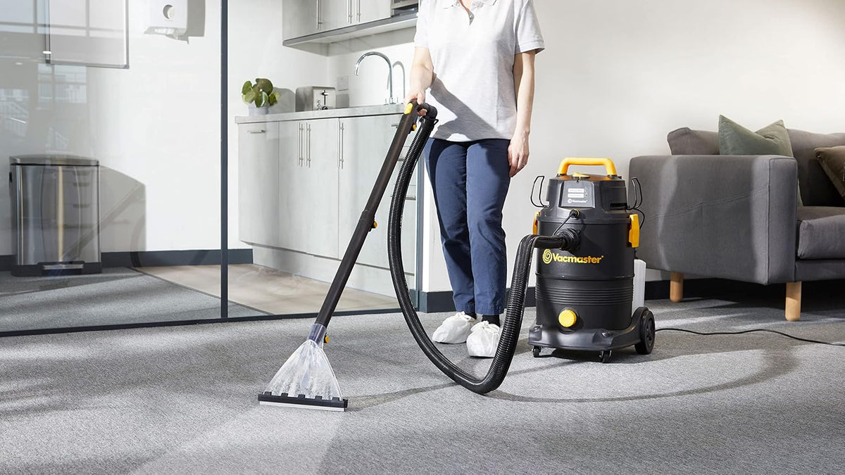 Vacmaster VK1330PWR 3-in-1 tapijtreiniger en nat- en droogzuiger - 1300 W - 30 liter - Zwart