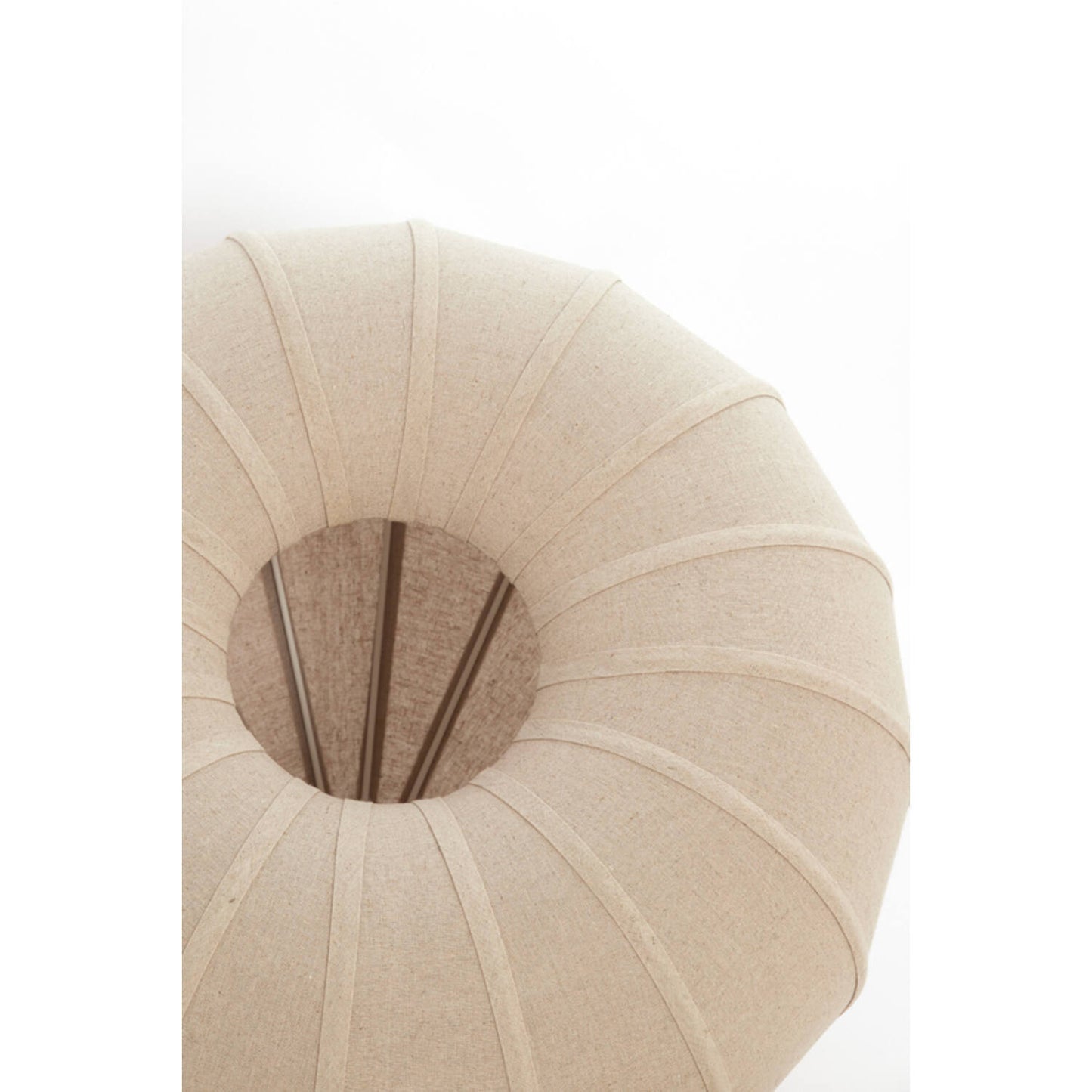 ZUBEDA Hanglamp - Ø60x42,5 cm - linnen naturel
