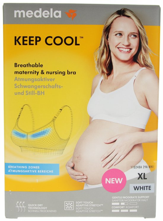Medela Keep Cool Zwangerschaps- En Voedingsbeha Wit XL