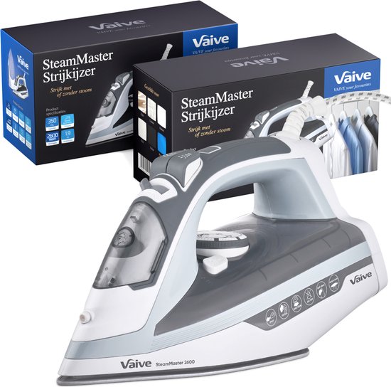 VAIVE SteamMaster 2600 Strijkijzer - Stoomstrijkijzer - Iron - stoomstrijkijzers - 2600W - 350 ML - Spray- en Stoomstootfunctie