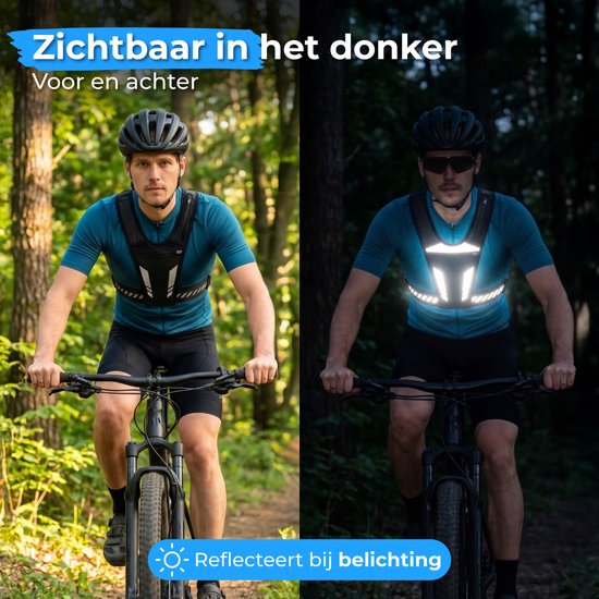 Nuvance Reflecterend Hardloopvest - Waterdicht Running Vest - Hardloop Telefoonhouder - Loopvest met Reflectieband - Lopen