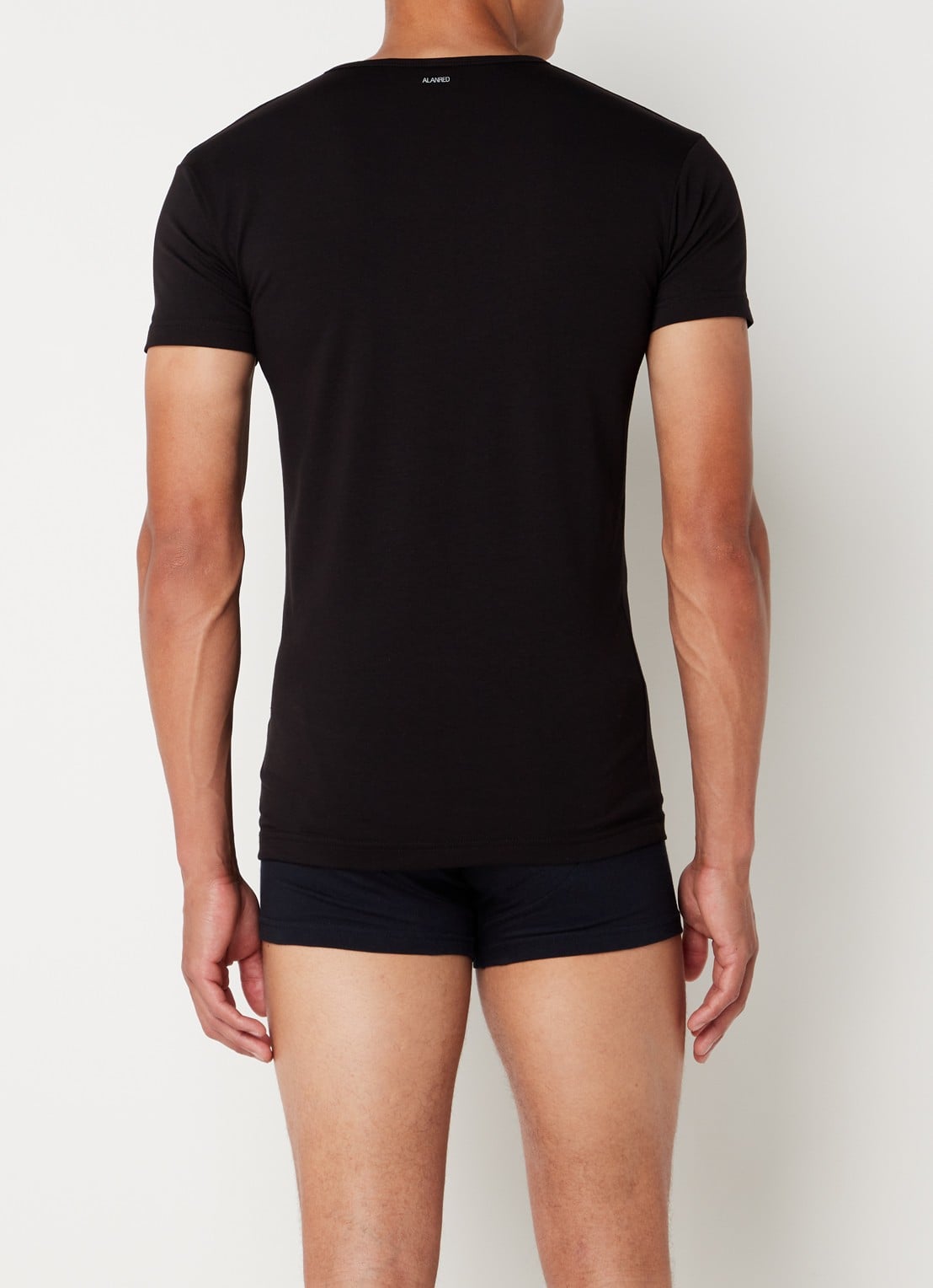 Alan Red – 4x Ottawa T-Shirt – Body Fit & Zacht Stretchkatoen – Zwart – Maat L
