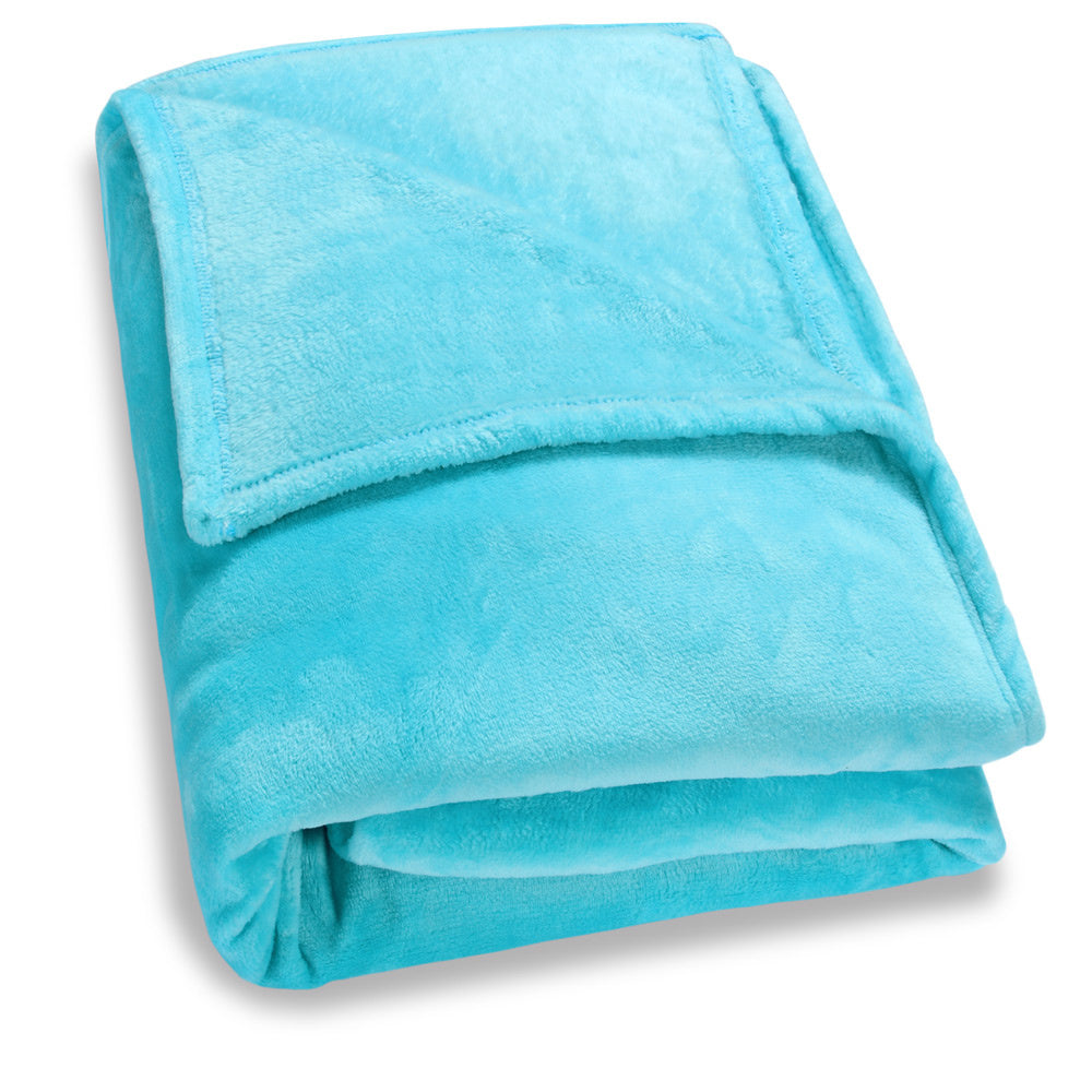 Monzana Premium Deken 200x150cm - Blauw - 300g/m²