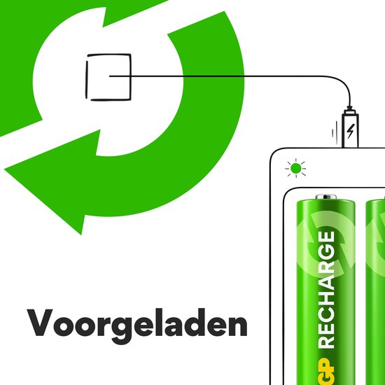 GP Batteries GP Recharge 210AAHCLV 4-P 2100mAh Oplaadbare batterij AA Nikkel-Metaalhydride (NiMH)