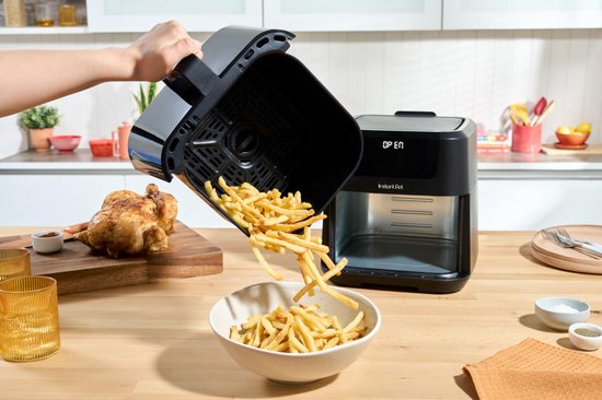 Instant Pot Vortex Plus 5L Airfryer – 4-in-1 – ClearCook Kijkvenster – OdourErase Geurfilter – EvenCrisp – Vaatwasserbestendig