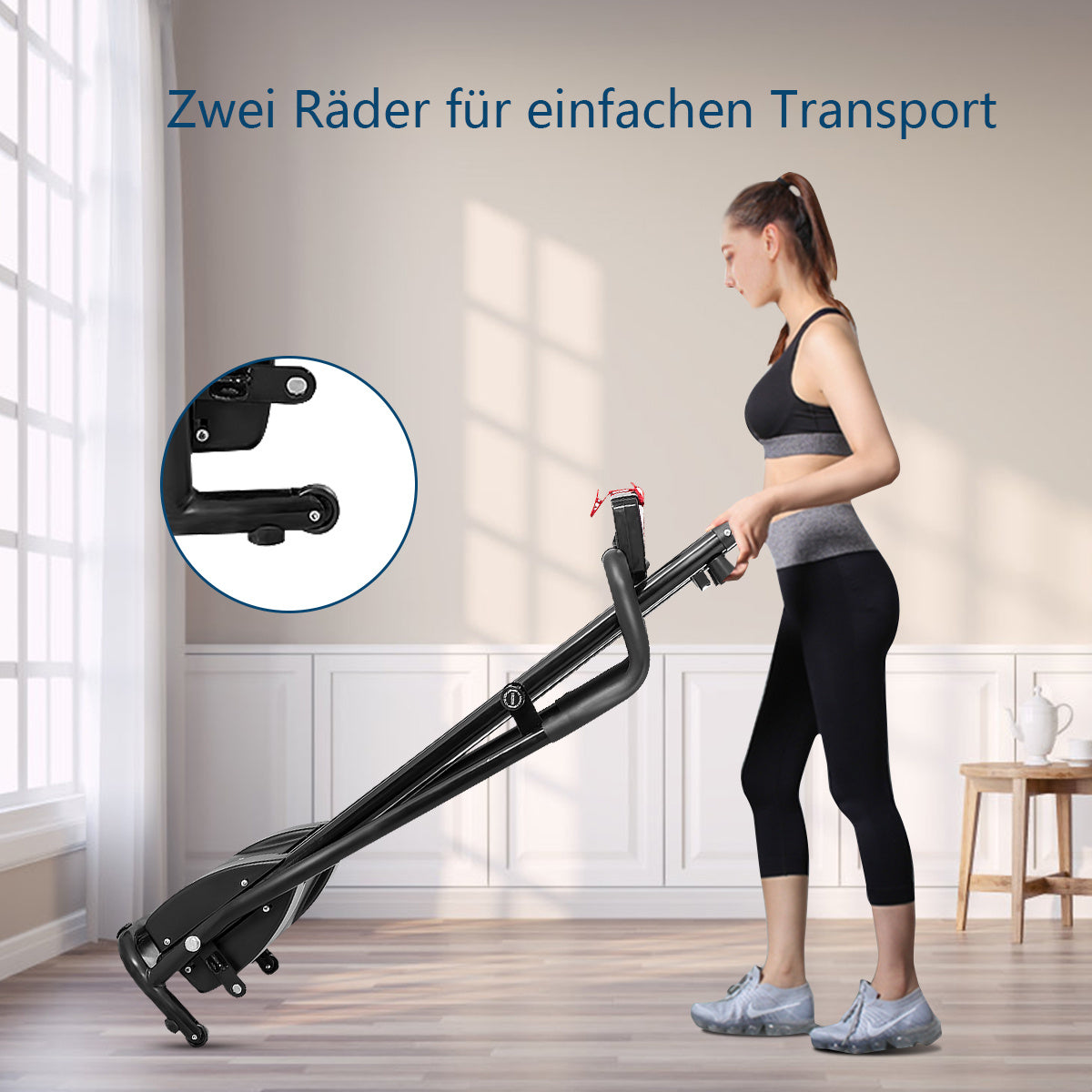 Coast Electric Treadmill Foldable Home Trainer Rollbar Fitness Device LCD Display
