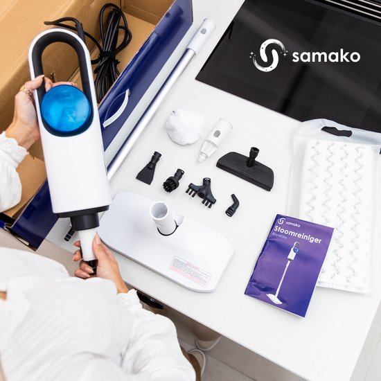 Samako Royal Elite Stoomreiniger - Handstomer - Vlekkenreiniger - Diepte reiniging voor vloer, bank, badkamer en tapijt - Tapijtreiniger