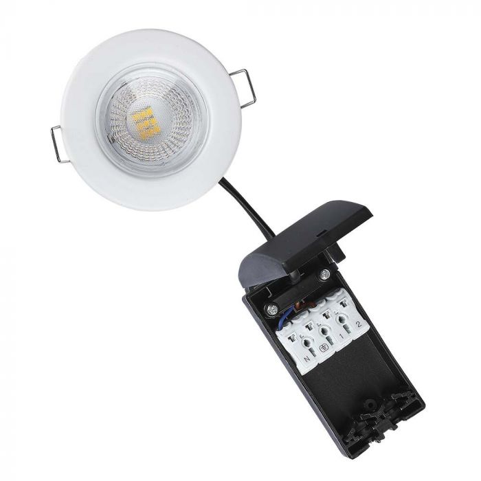 5W inbouwspot, brandveilig / SAMSUNG-chip / Kleur: 4000K / Wit / Verpakking: 10 stuks.