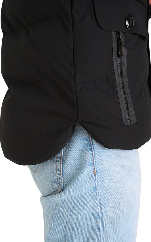 Mario Russo Ranger Jacket - Jas Heren - Winterjas Heren - Waterafstotend - Winddicht - Zwart - L