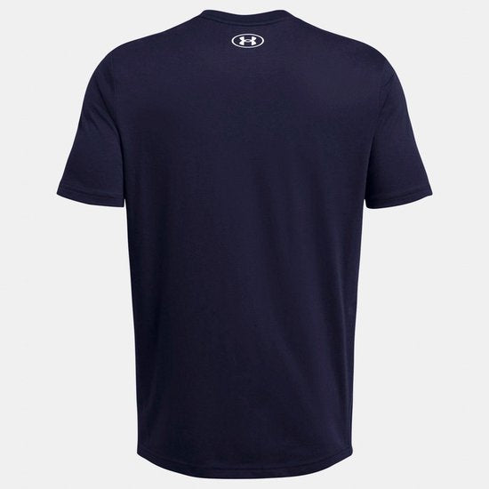 Under Armour UA SPORTSTYLE LOGO UPDATE SS-BLU Heren Sportshirt - Academy - Wit