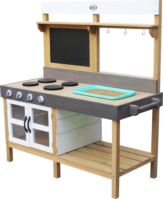 AXI Rosa Zand & Water Speelkeuken Groot - Incl. 17 accessoires - Modder Keuken