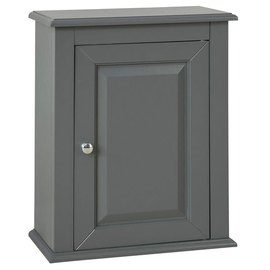 SoBuy Badkamerkast - Hangend - 40 x 49 x 18 cm - Donkergrijs