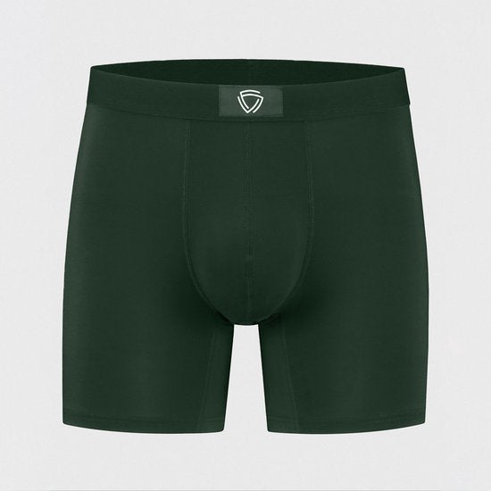 Fibershirts Anti-Zweet Boxershort - Ingebouwde Zweetpad - Ademend MicroModal - Anti-Transpiratie - Heren - Maat XXL - Groen