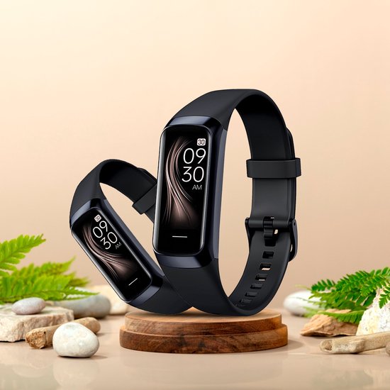Otiume Activity Tracker HR - Smartwatch Sporthorloge met Stappenteller en Hartslagmeter - Fitness Tracker Bloeddrukmeter - Zwart - Dames, Heren & Kinderen