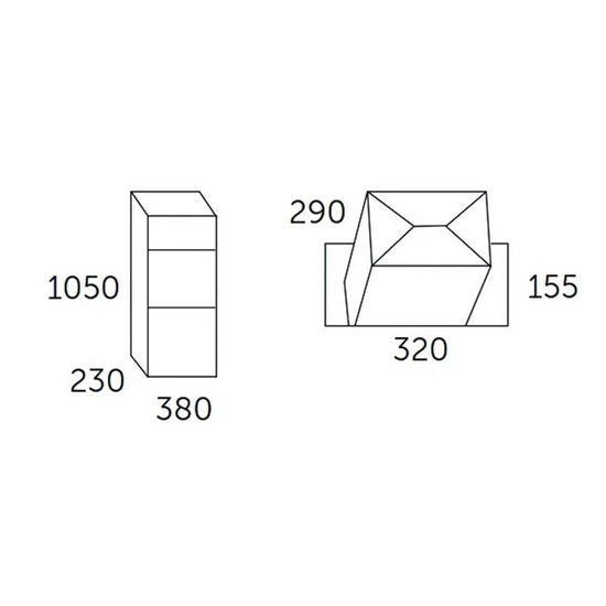 Allux Brievenbus 600 Zwart