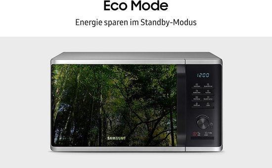 Samsung Magnetron MS2AK3515AS/EG – 800 W – breedte 48,9 cm – binnenkant geglazuurd keramiek krasbestendig – Quick Defrost ontdooiprogramma Binnenkant van krasbestendig geëmailleerd keramiek