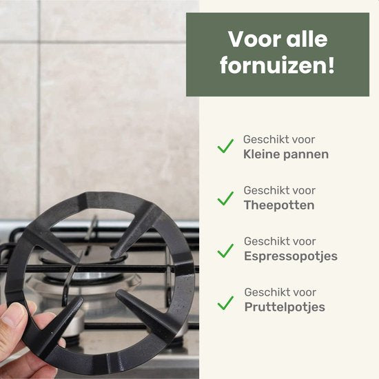 Luft Gaspitverkleiner - 13CM - Vlamverdeler - Fornuis - Perfect voor percolator