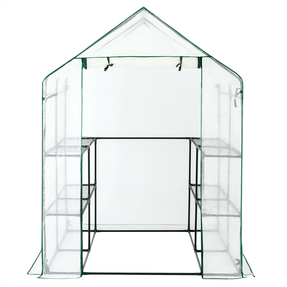 Gardebruk Kweekkas 2m² - 8 Legplanken & 4 Ramen - 195x143x143 cm