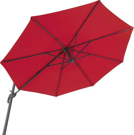 tectake- parasol Daria wijnrood - 403135- met beschermhoes