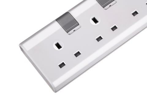Stekkerdoos 4 Stopcontacten 230V – Philips CHP3140WB/05 – Wit