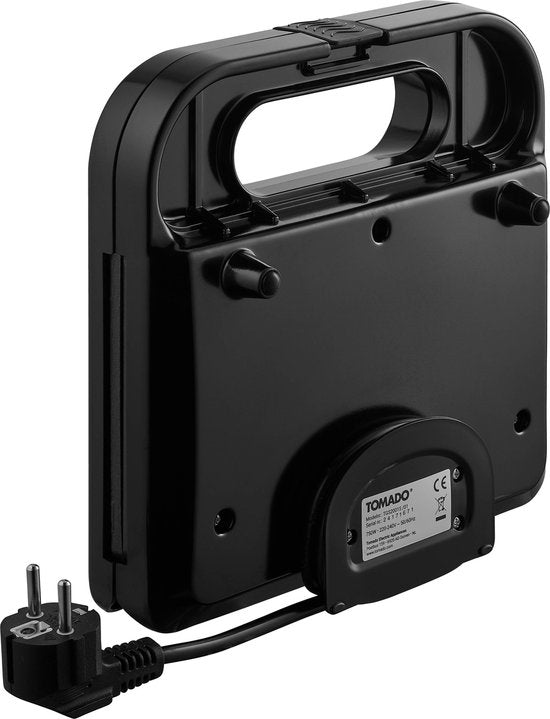 Tomado TGS2001S - Tosti ijzer - Grillapparaat - PFAS vrij - Tosti apparaat - 750 watt - 22,5 x 13 cm - Zwart/RVS