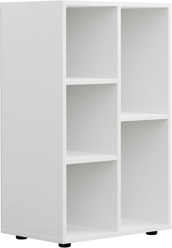 VDD - Vakkenkast - Vakken kast - Vakkenkast Roomdivider - Vakkenkast Wit - Wandkast - Wand kast - Boekenkast - Boekenkast Wit - Boeken kast - wit - 5 vakken