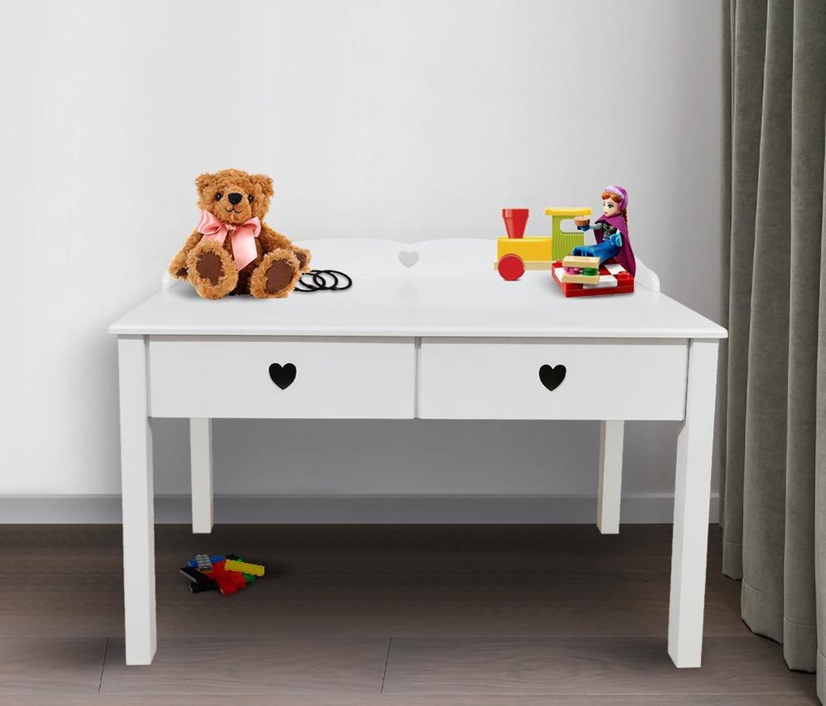 VDD Kinderbureau - 2 Lades - 55 x 110 x 61 cm - Wit