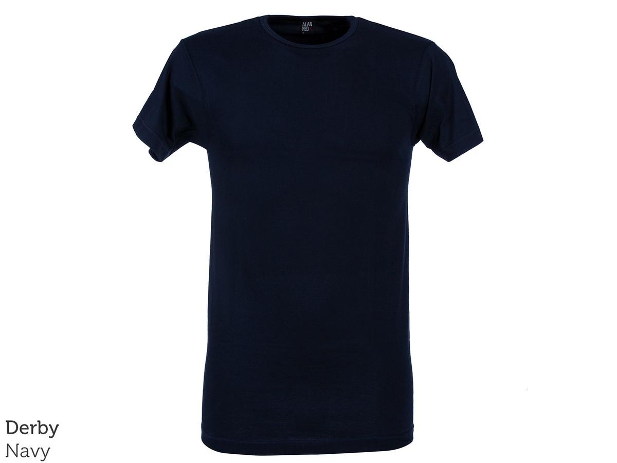 Alan Red Basic T-Shirt - V-Hals - maat L - Black Vermont