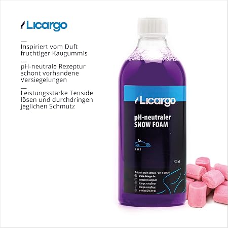 LICARGO Snow Foam 750 ml - pH-Neutraal - Auto Voorwas - Fruitige Geur
