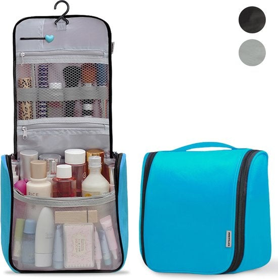 TRVLMORE Toilettas - Hangend met Haak - Unisex - Lichtblauw
