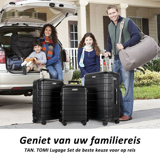TAN.TOMI Handbagage Koffer 41L – Harde ABS Schaal – 4 Wielen – Cijferslot