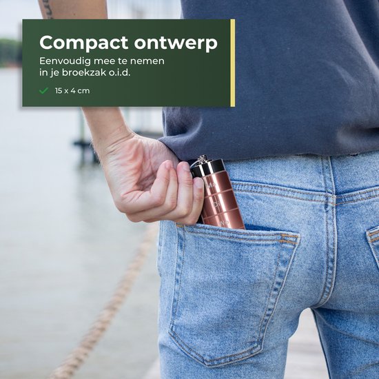 Gandria Pillendoos 7 Dagen - Uitneembaar Pillendoosje - Pillesdoosjes met 7 Compartimenten - Medicijndoos met Stevige Sluiting - Koker - Waterdicht - Roze