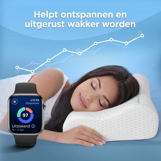 CozySense® Ergonomisch Hoofdkussen - Verstelbaar Memory Foam Pillow - Traagschuim Slaapkussen - Zij- Rug & Buikslaper - 3-Lagensysteem - Orthopedisch - Bamboe Hoes